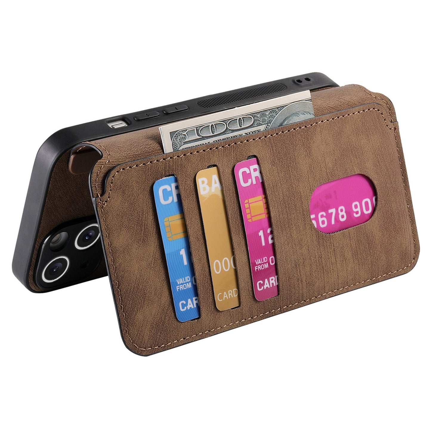 CASENEO MW-03 For vivo V40 SE 5G Case Detachable Wallet Leather+TPU Phone Cover - Brown