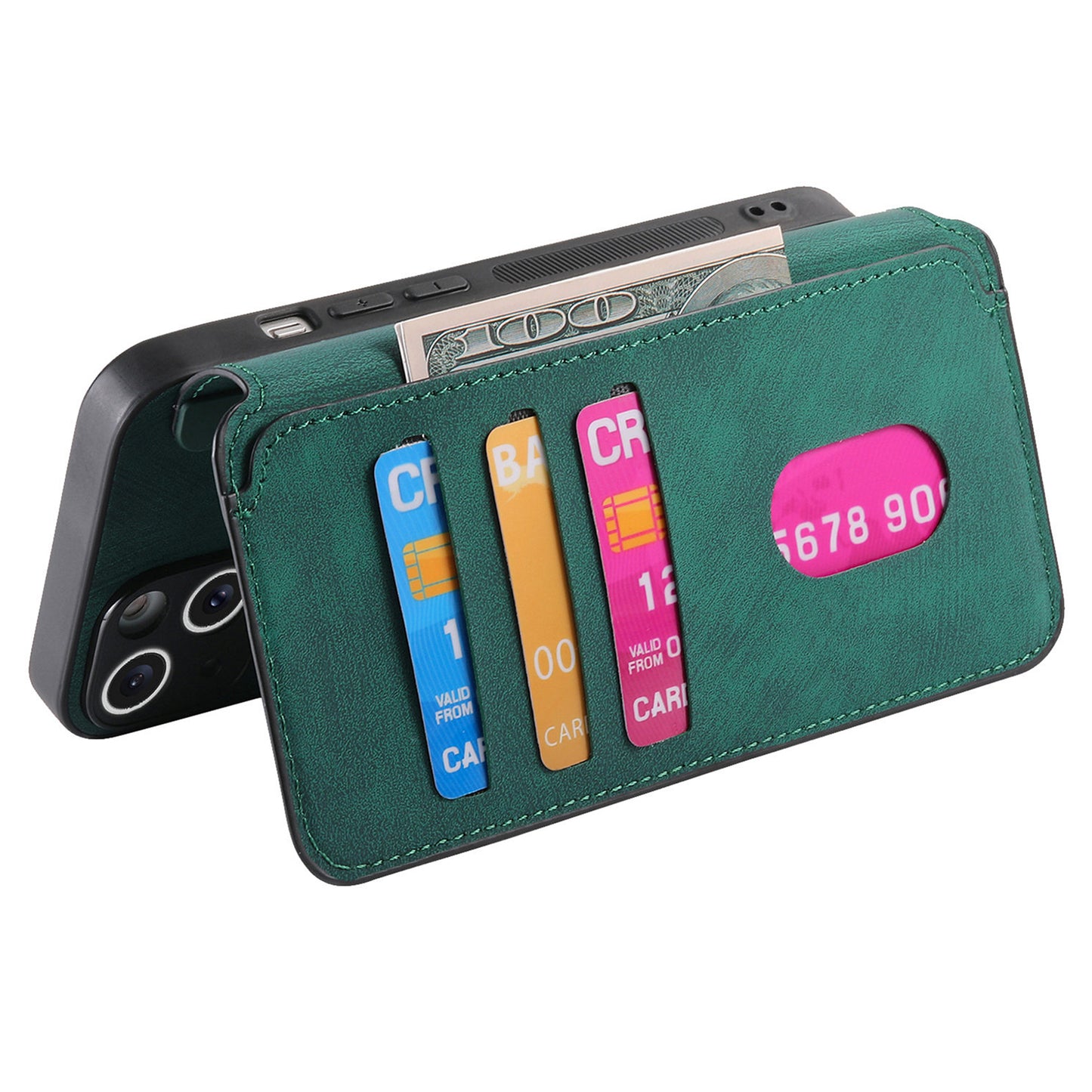 CASENEO MW-03 For vivo V40 SE 5G Case Detachable Wallet Leather+TPU Phone Cover - Green