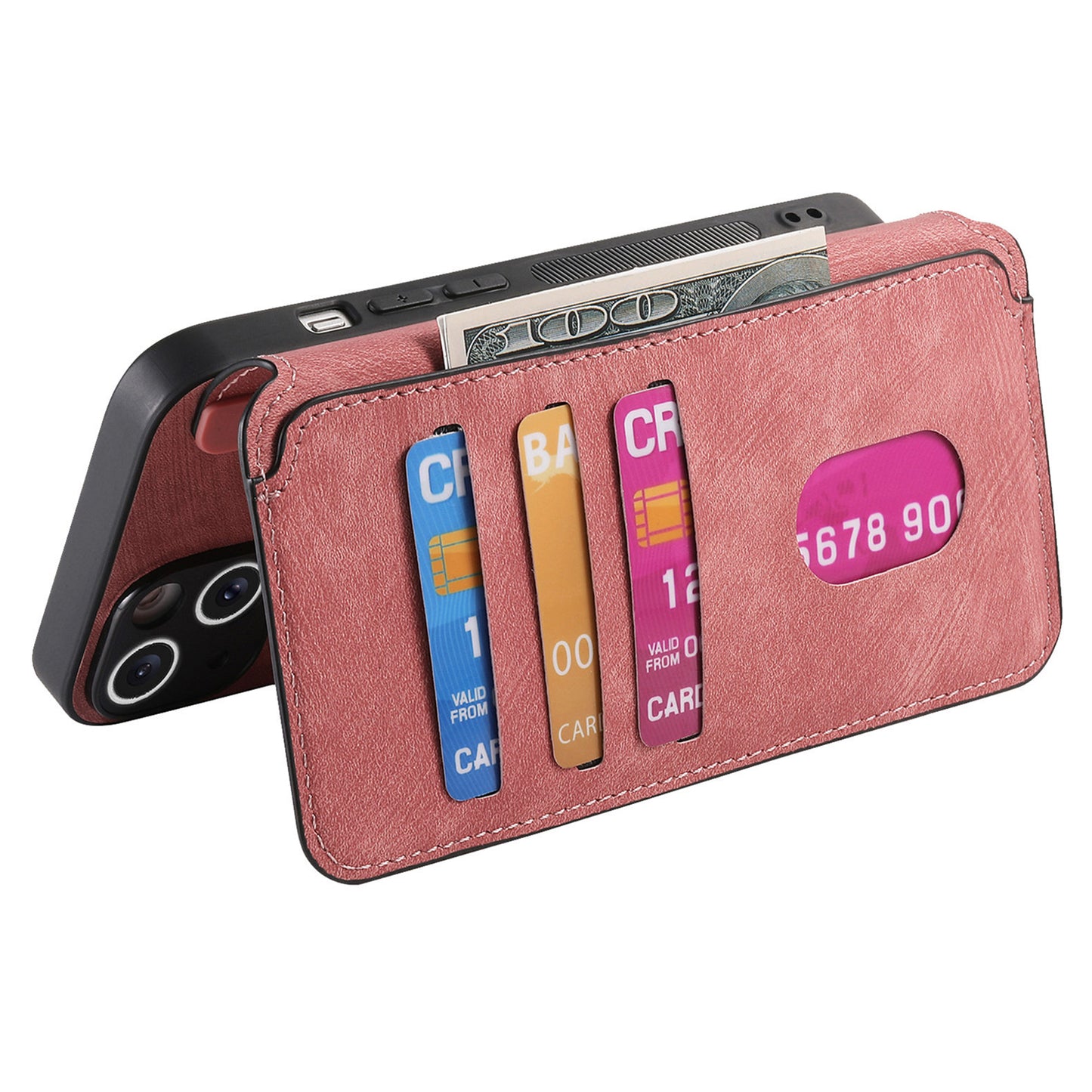 CASENEO MW-03 For vivo V40 SE 5G Case Detachable Wallet Leather+TPU Phone Cover - Pink