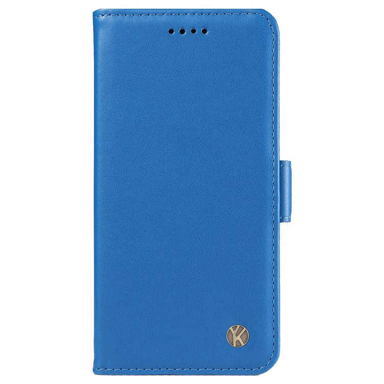 YIKATU YK-003 For Oppo Reno12 5G (Global) Case Magnetic Side Clasps Leather Wallet Phone Cover - Sky Blue