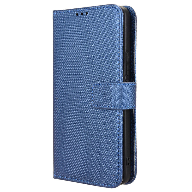 For vivo S19 Pro 5G / V40 5G Case PU Leather Diamond Texture Protective Phone Cover - Blue