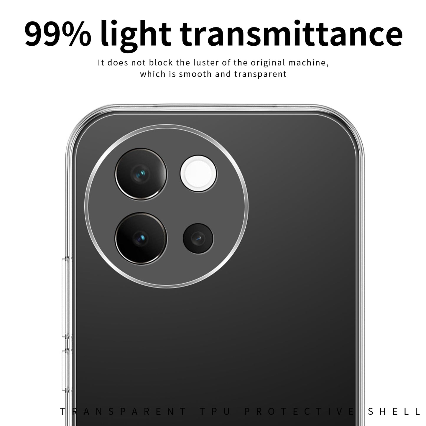MOFI For vivo V40 Lite 5G Case High Transparency TPU Mobile Phone Cover