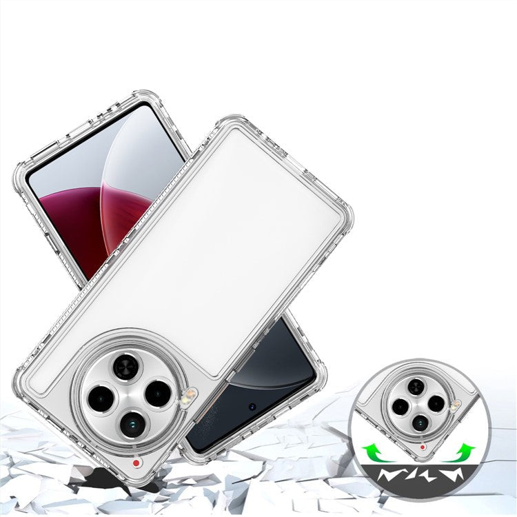 For TECNO Camon 30 4G / 5G Clear Case Acrylic+TPU Protective Phone Cover