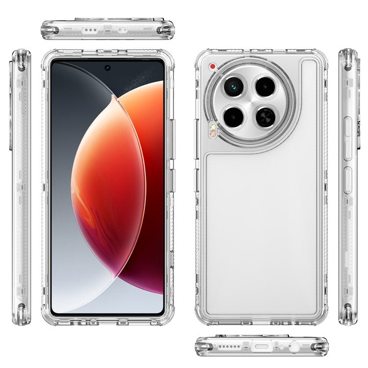 For TECNO Camon 30 4G / 5G Clear Case Acrylic+TPU Protective Phone Cover