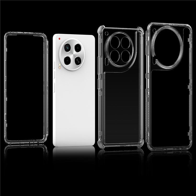 For TECNO Camon 30 4G / 5G Clear Case Acrylic+TPU Protective Phone Cover