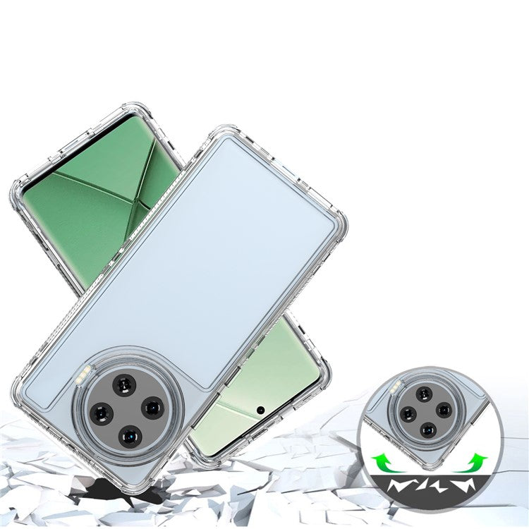 For TECNO Spark 20 Pro+ Case Transparent Acrylic+TPU Hybrid Phone Cover