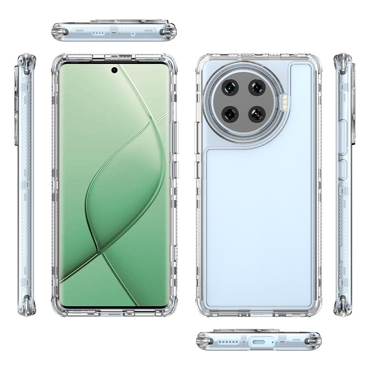 For TECNO Spark 20 Pro+ Case Transparent Acrylic+TPU Hybrid Phone Cover