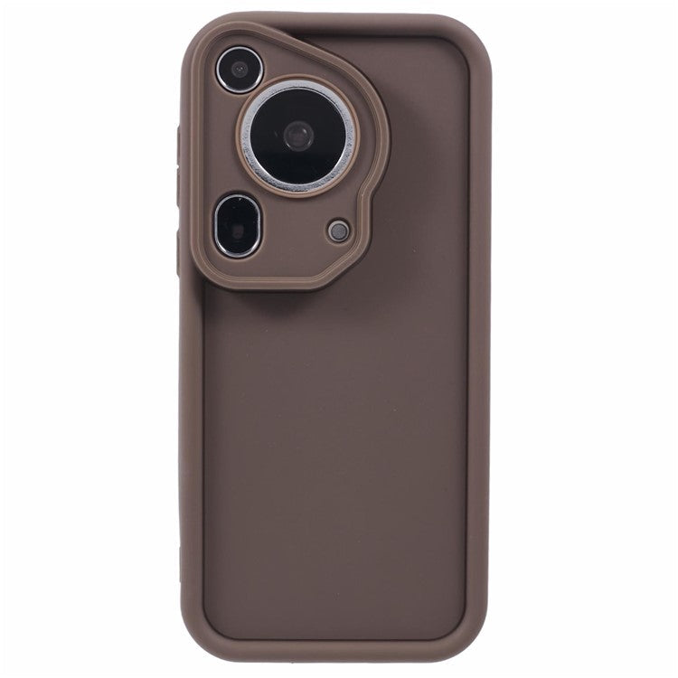 For Huawei Pura 70 Ultra Case Thickened TPU Camera Protection Phone Cover - Brown