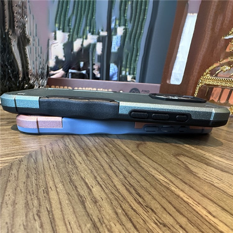 For iPhone 16 Pro Case Anti-Drop PC+TPU Phone Cover - Mint Green