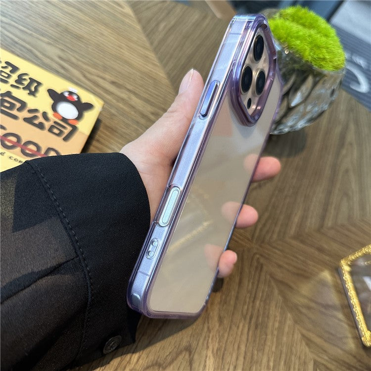 For iPhone 16 Pro Case Anti-Drop PC+TPU Hybrid Phone Cover - Purple