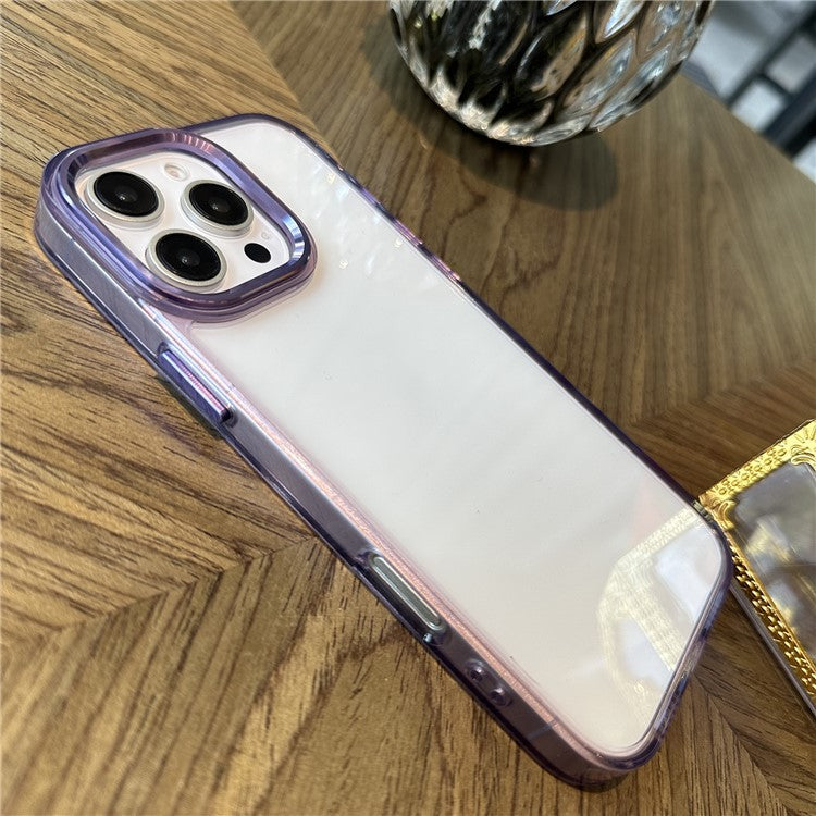 For iPhone 16 Pro Case Anti-Drop PC+TPU Hybrid Phone Cover - Purple