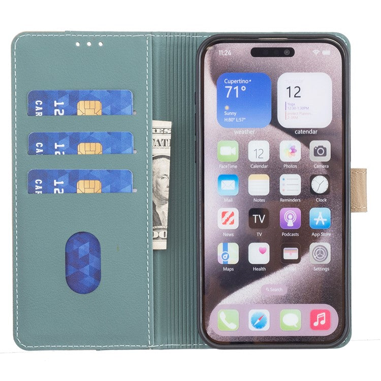 BINFEN COLOR BF33 For Google Pixel 8 Pro Wallet Case PU Leather RFID Blocking Phone Cover - Green