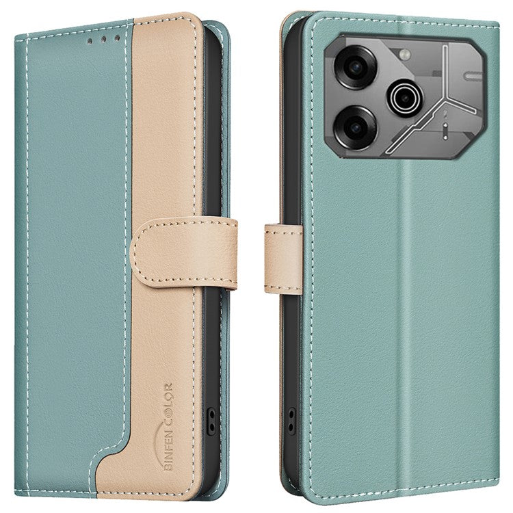 BINFEN COLOR BF33 For TECNO Pova 6 4G / Pova 6 Pro 5G Case Leather Protective Phone Cover - Green