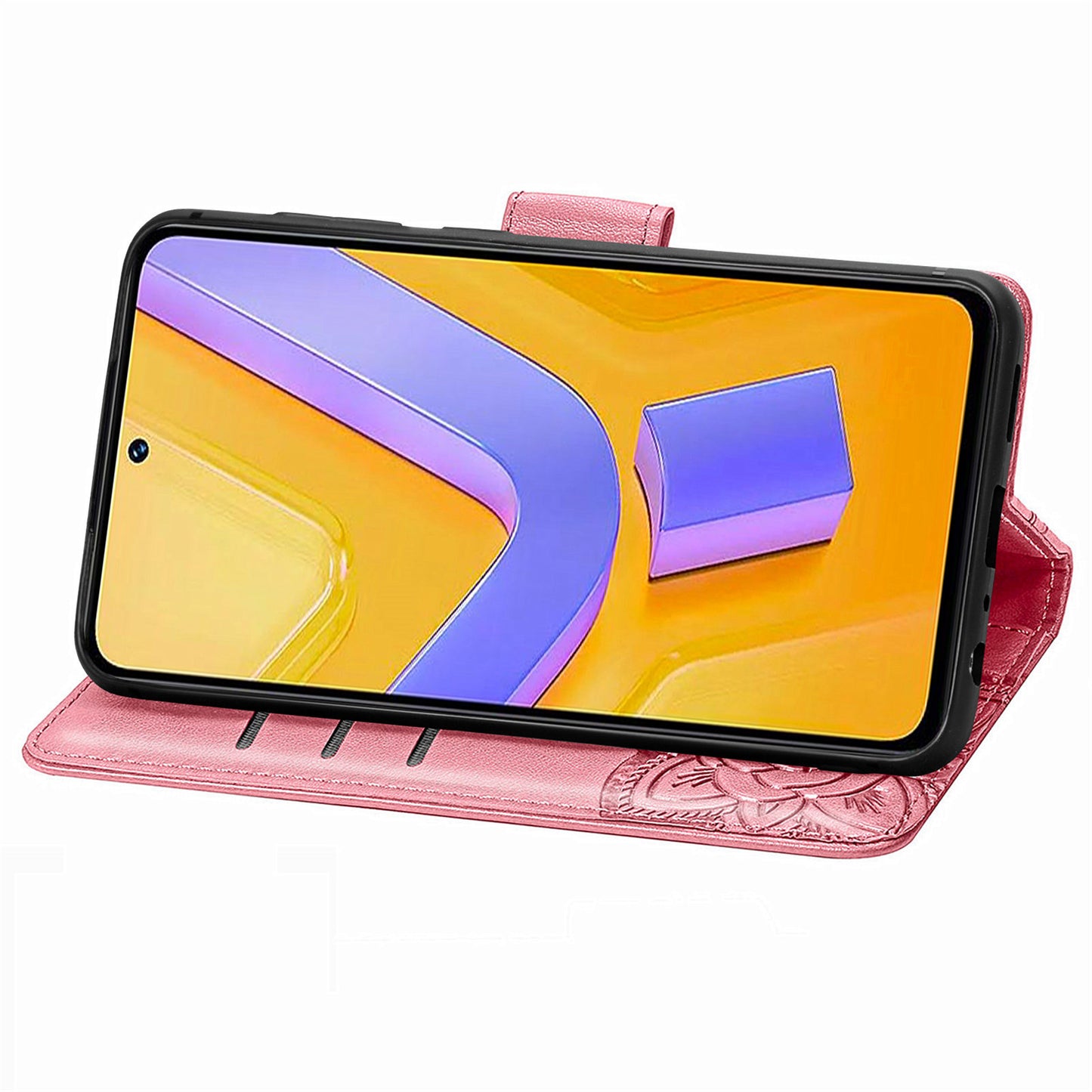 For vivo V40 SE 5G Case Butterfly Imprinted Leather Flip Protective Phone Cover - Pink