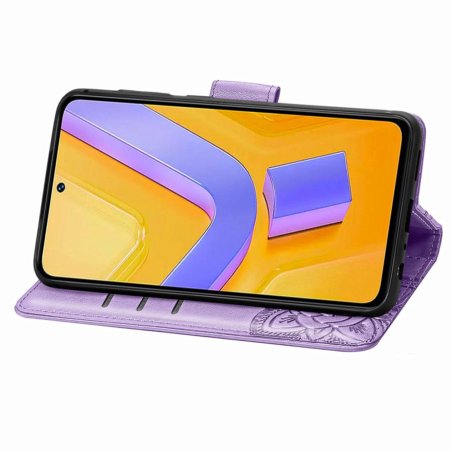 For vivo V40 SE 5G Case Butterfly Imprinted Leather Flip Protective Phone Cover - Light Purple