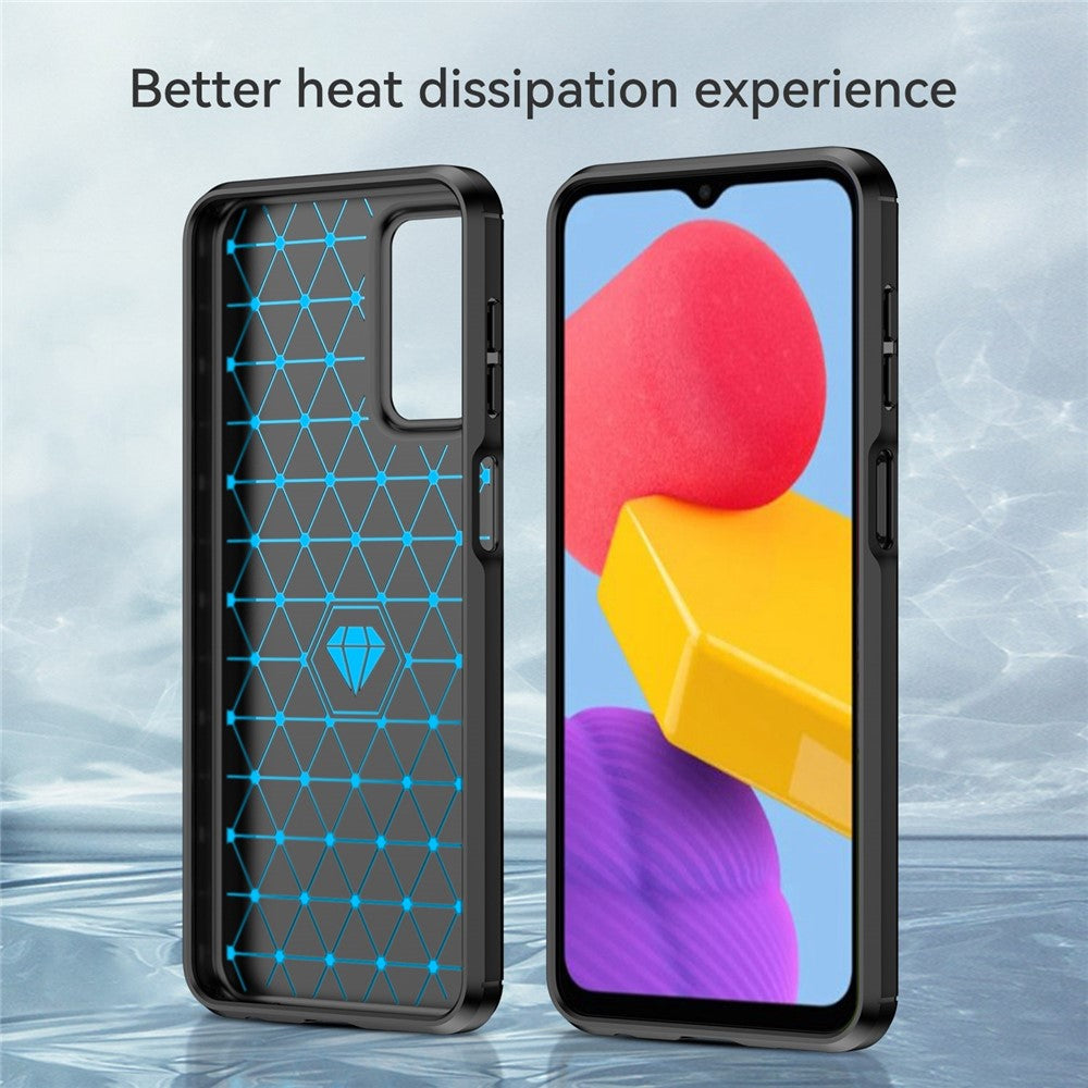 For Samsung Galaxy M13 5G / A13 4G / A13 5G / A04s 4G (164.7 x 76.7 x 9.1 mm) TPU Phone Case - Black