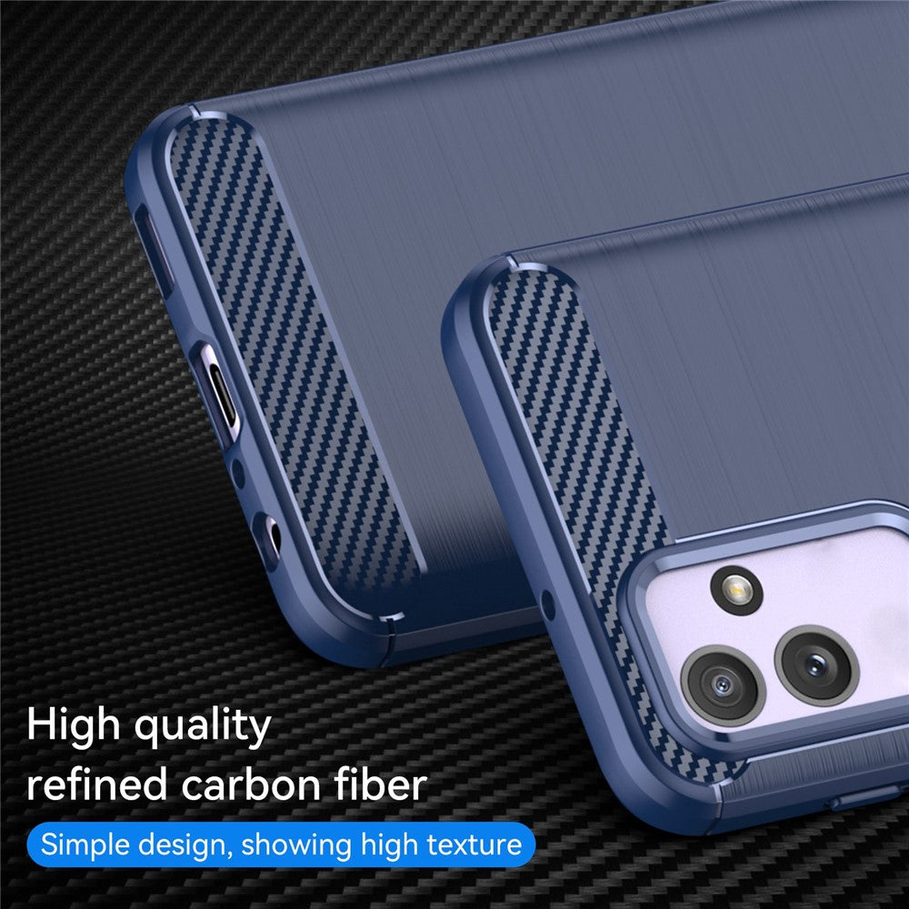For Samsung Galaxy M13 5G / A13 4G / A13 5G / A04s 4G (164.7 x 76.7 x 9.1 mm) TPU Phone Case - Blue