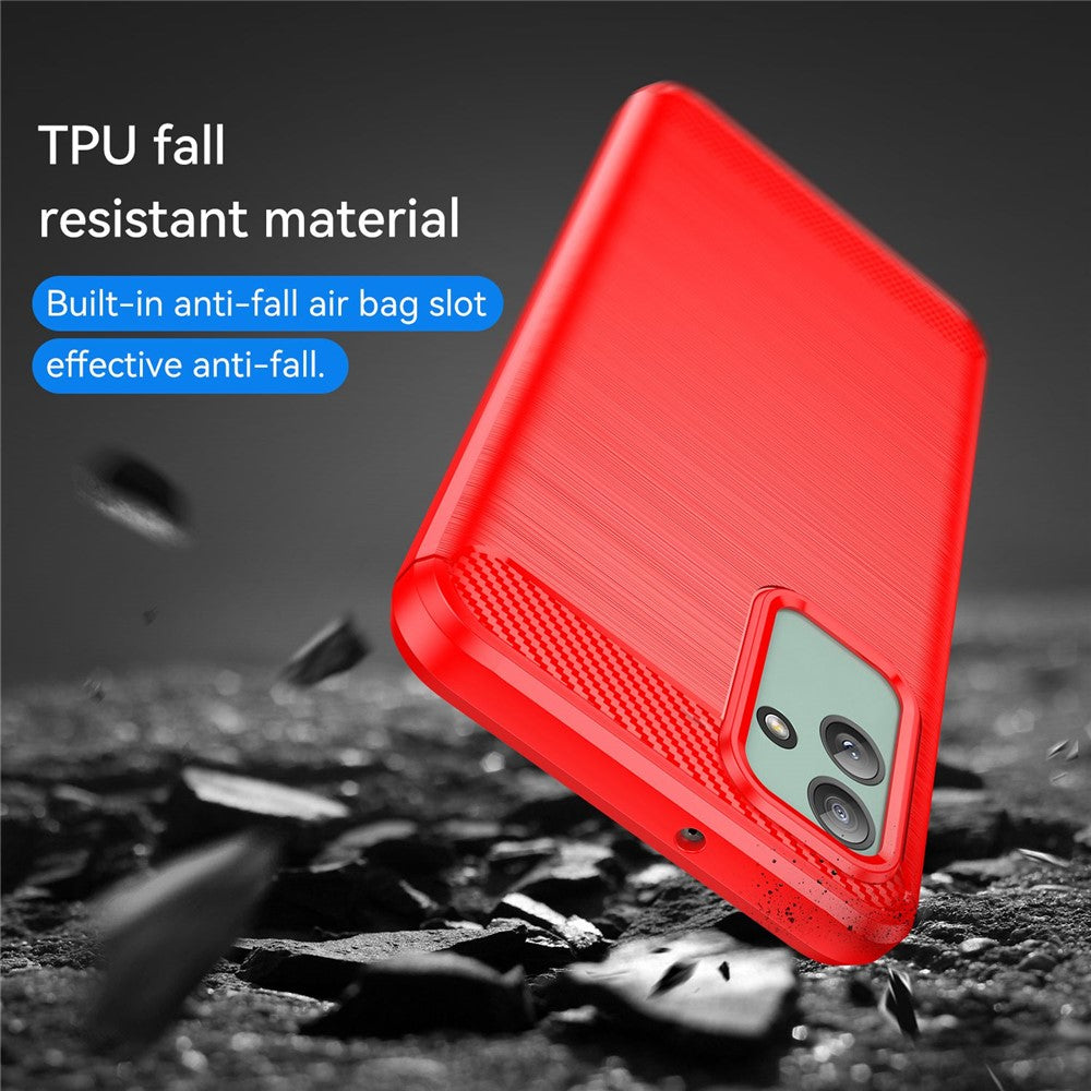 For Samsung Galaxy M13 5G / A13 4G / A13 5G / A04s 4G (164.7 x 76.7 x 9.1 mm) TPU Phone Case - Red