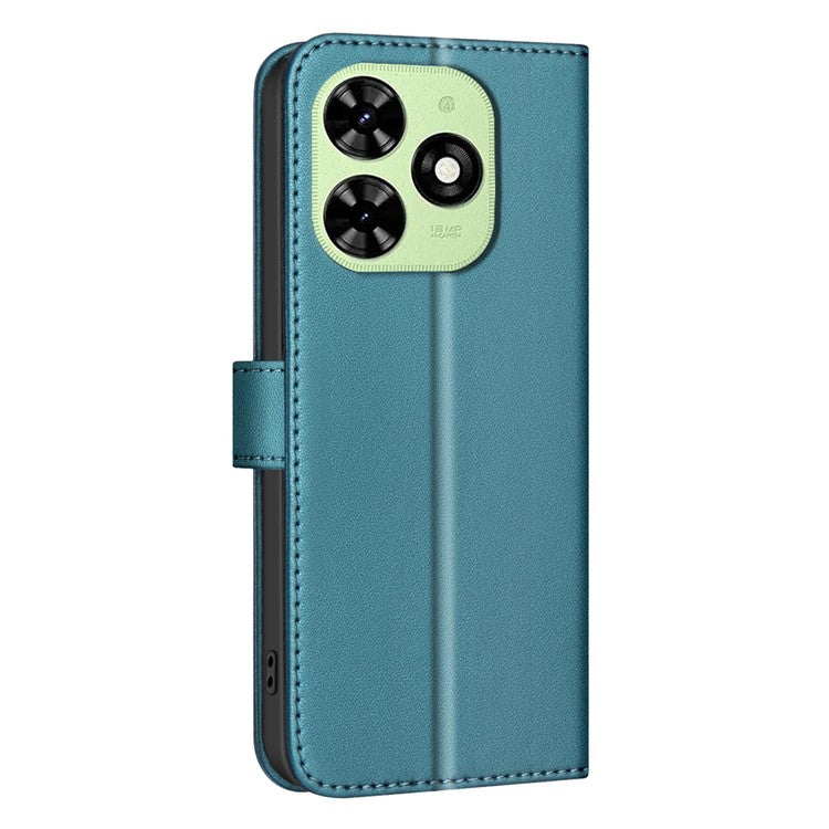 BINFEN COLOR BF34 for TECNO Spark 20C / Spark Go 2024 4G / Pop 8 Case Wallet Leather Phone Cover - Green