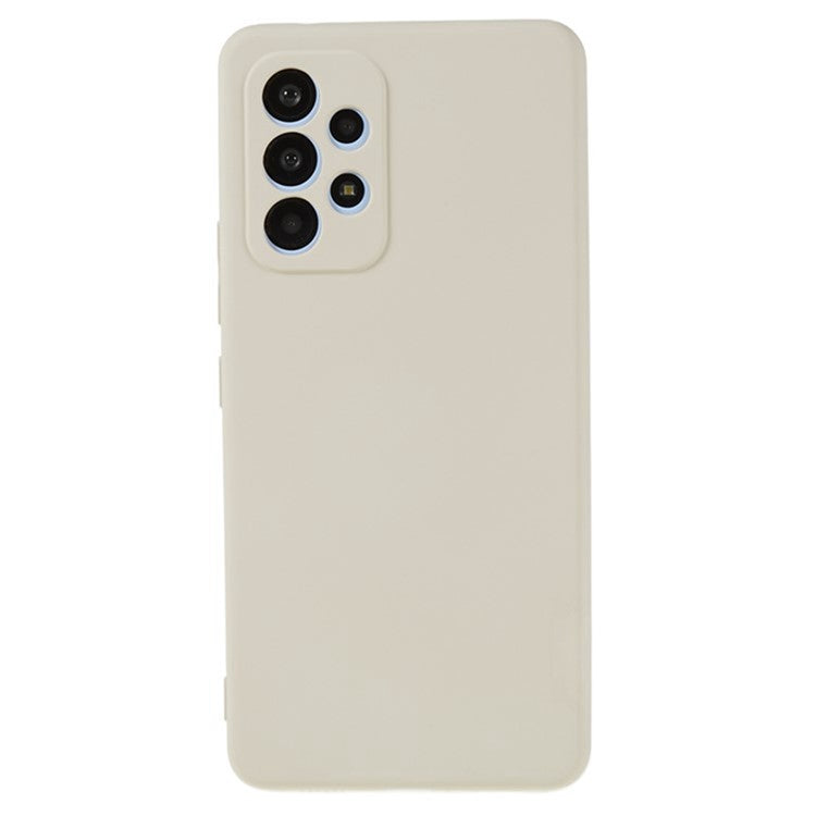 WANLONFENG RB2 Series for Samsung Galaxy A53 5G Case Precise Cutout TPU Phone Cover with Screen Film - White