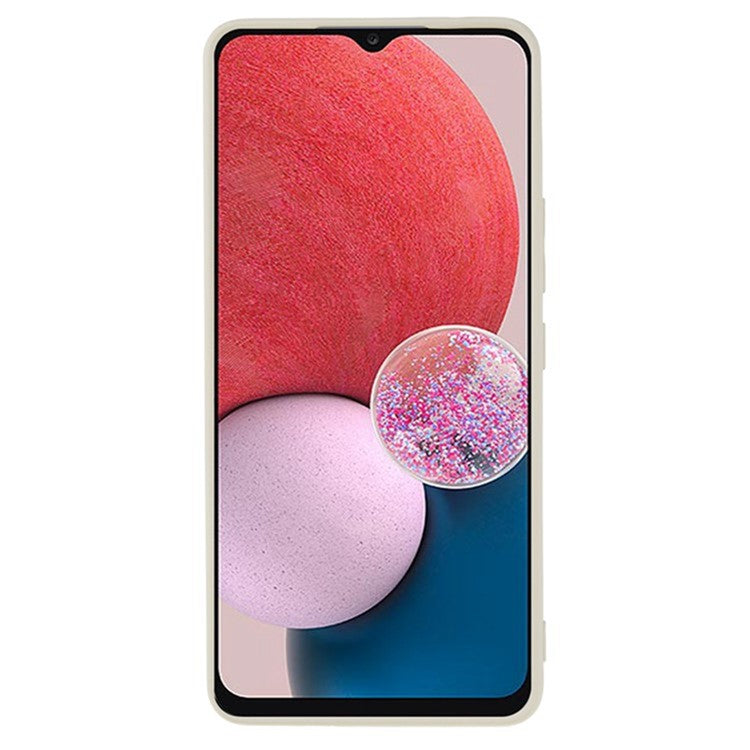 WANLONFENG RB2 Series for Samsung Galaxy A53 5G Case Precise Cutout TPU Phone Cover with Screen Film - White