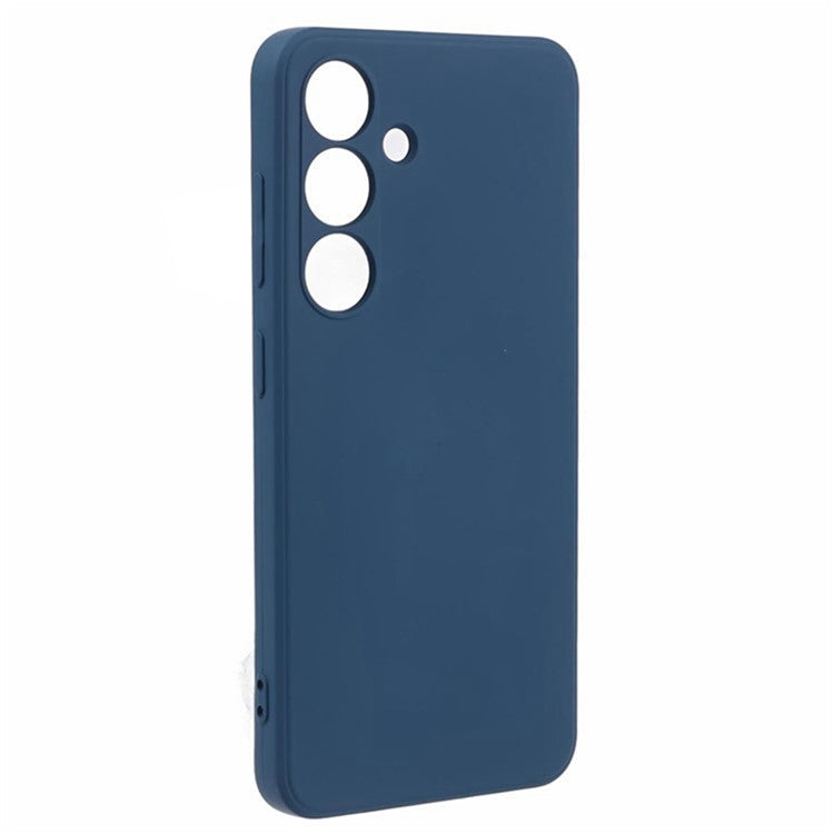 WANLONFENG RB2 Series for Samsung Galaxy S24+ Case Soft TPU Phone Cover with Screen Film (Precise Cutout) - Sapphire