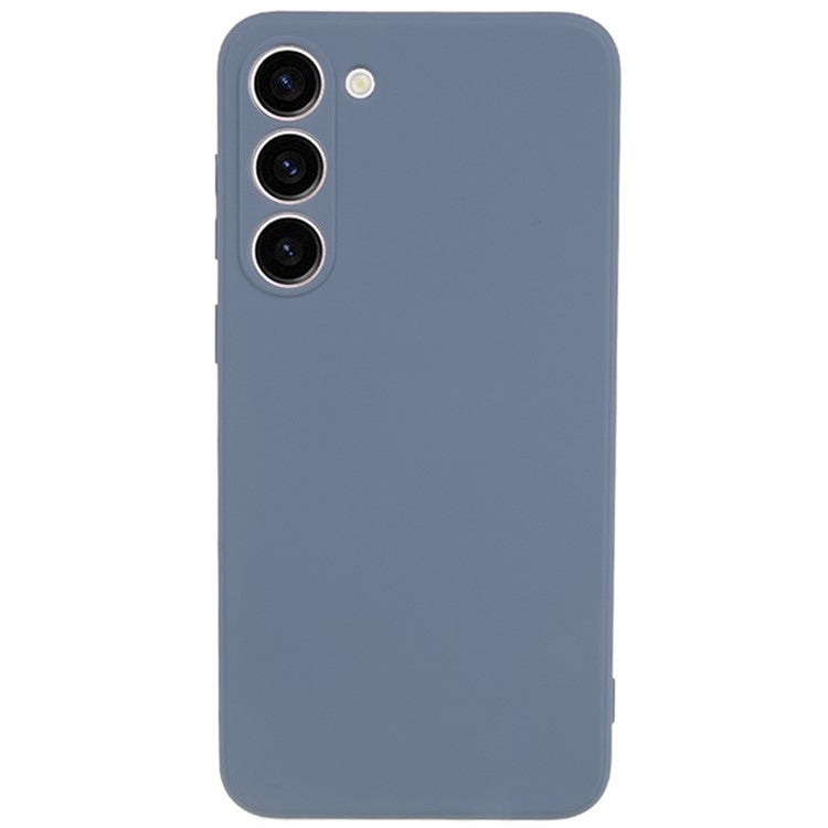 WANLONFENG RB2 Series for Samsung Galaxy S23 Case with Screen Film Soft TPU Phone Cover - Lavender Grey
