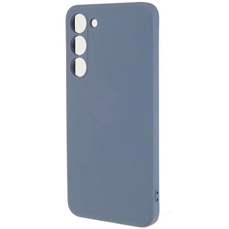WANLONFENG RB2 Series for Samsung Galaxy S23 Case with Screen Film Soft TPU Phone Cover - Lavender Grey