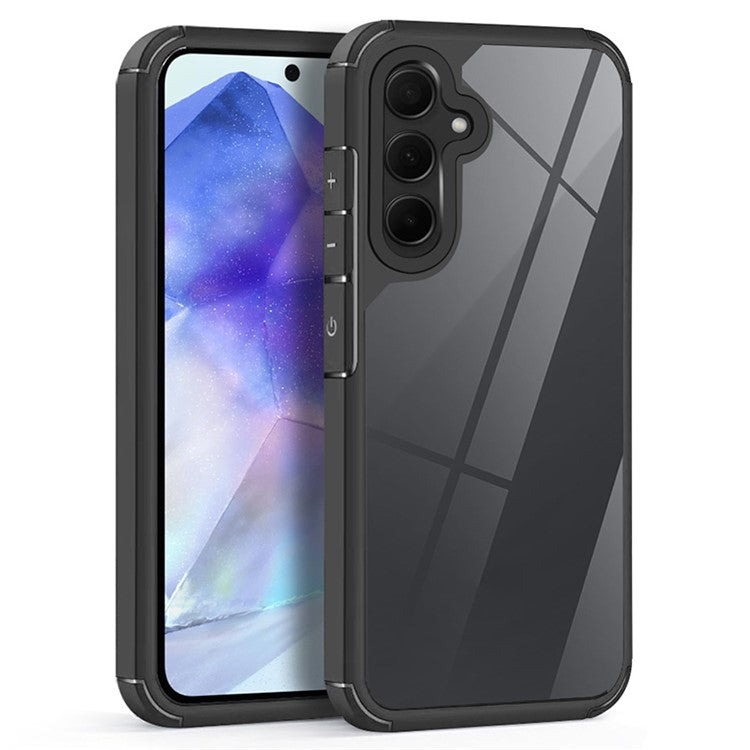 For Samsung Galaxy A55 5G Case Drop Protection PC+TPU Phone Back Cover