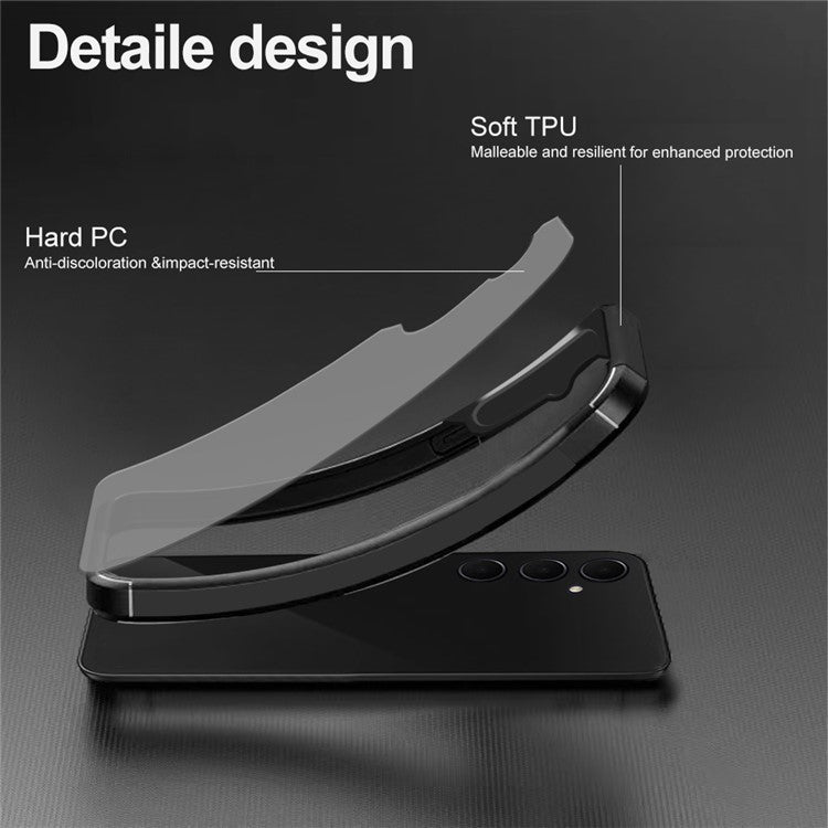 For Samsung Galaxy A55 5G Case Drop Protection PC+TPU Phone Back Cover
