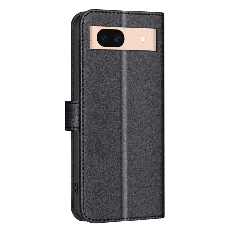 BINFEN COLOR BF34 for Google Pixel 8a Wallet Case Shockproof PU Leather Cover - Black
