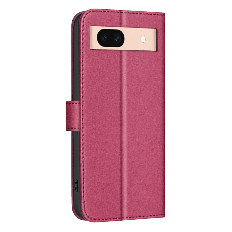 BINFEN COLOR BF34 for Google Pixel 8a Wallet Case Shockproof PU Leather Cover - Red