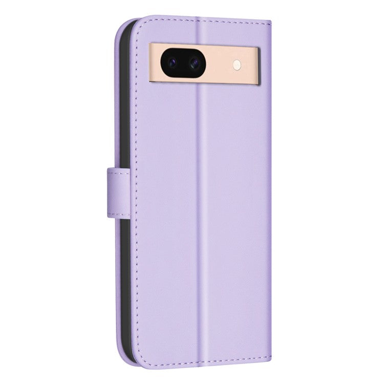 BINFEN COLOR BF34 for Google Pixel 8a Wallet Case Shockproof PU Leather Cover - Light Purple