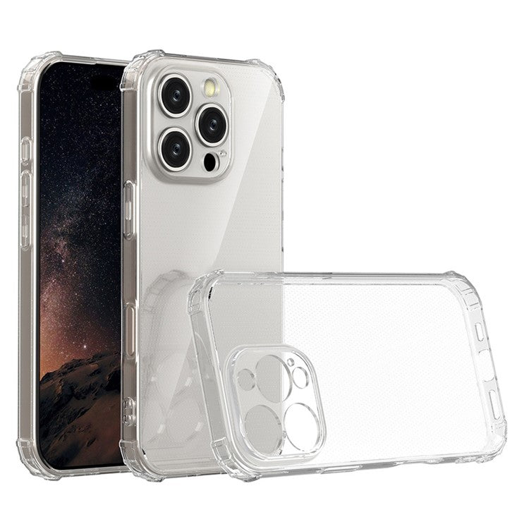 For iPhone 16 Pro Clear Case Wear-Resistant Anti-Scratch Mobile Phone Cover