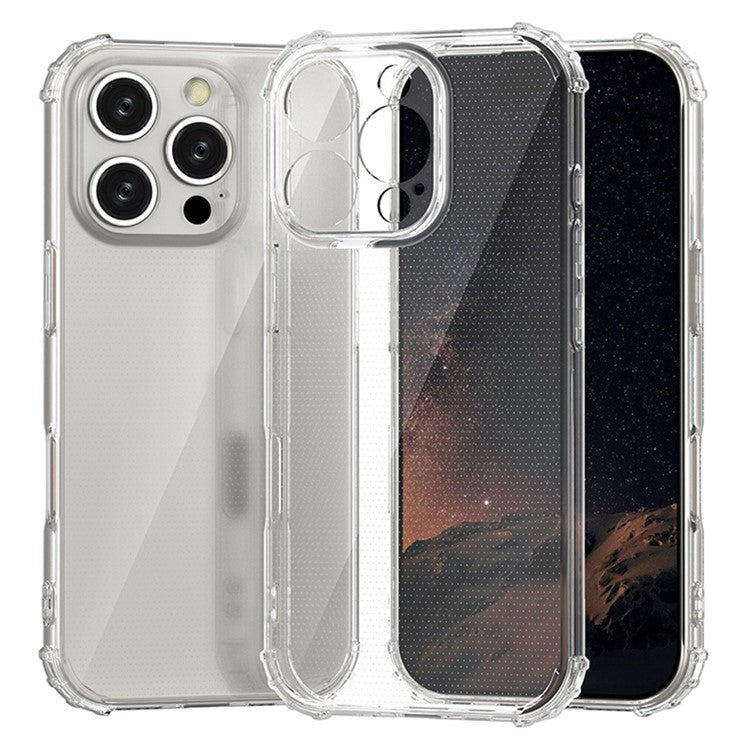 For iPhone 16 Pro Clear Case Wear-Resistant Anti-Scratch Mobile Phone Cover