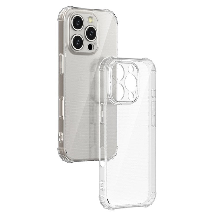 For iPhone 16 Pro Clear Case Wear-Resistant Anti-Scratch Mobile Phone Cover
