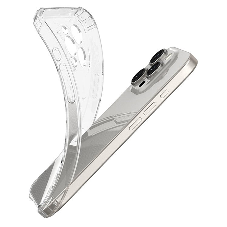 For iPhone 16 Pro Clear Case Wear-Resistant Anti-Scratch Mobile Phone Cover