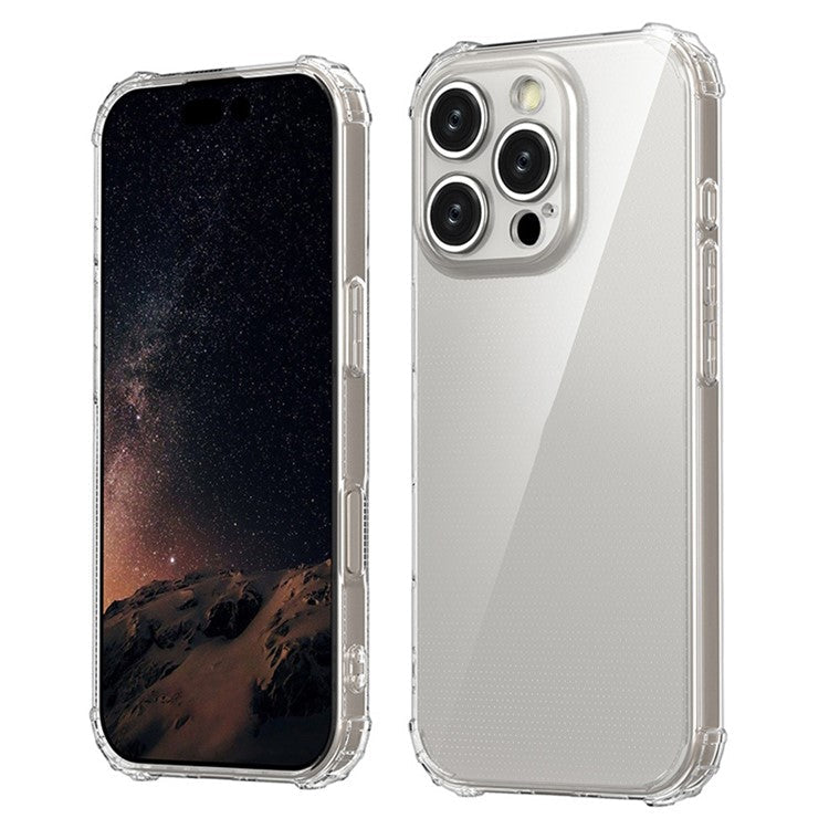 For iPhone 16 Pro Clear Case Wear-Resistant Anti-Scratch Mobile Phone Cover