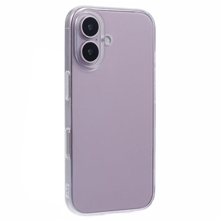For iPhone 16 Plus Case Watermark-Free 2.0mm Clear Phone TPU Cover