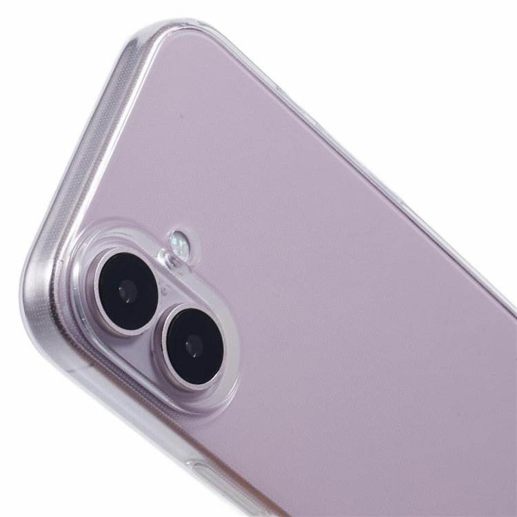 For iPhone 16 Plus Case Watermark-Free 2.0mm Clear Phone TPU Cover