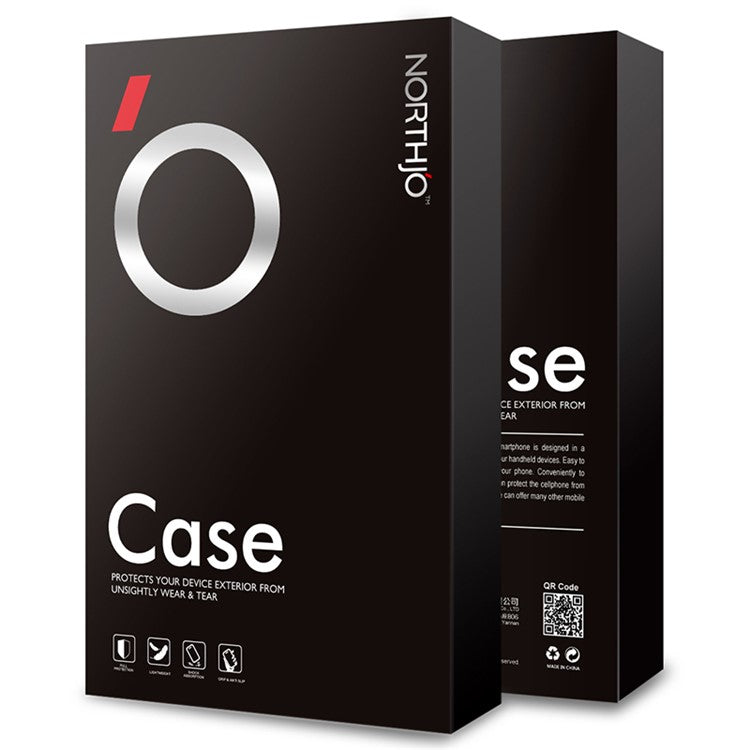 NORTHJO For iPhone 16 Case Transparent PC+TPU Phone Cover Set with Screen Film, Lens Film