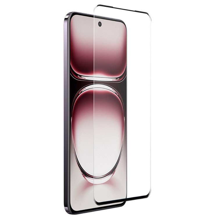 NORTHJO For Oppo Reno12 5G (Global) TPU Case Clear Phone Cover with 3D Curved Screen Film