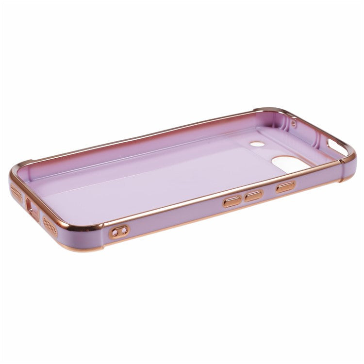 For Google Pixel 8a Case Love Heart TPU Shockproof Protective Phone Cover - Purple