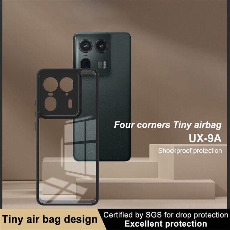 IMAK UX-9A Series for Motorola Moto X50 Ultra 5G / Edge 50 Ultra 5G Case Clear TPU+PC Phone Cover