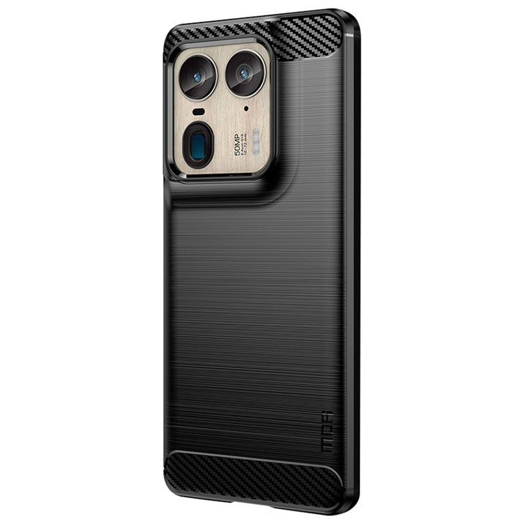MOFI JK TPU Series-1 For Motorola Moto X50 Ultra 5G / Edge 50 Ultra 5G Case TPU Brushed Phone Cover - Black