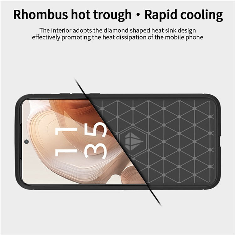 MOFI JK TPU Series-1 For Motorola Moto X50 Ultra 5G / Edge 50 Ultra 5G Case TPU Brushed Phone Cover - Red