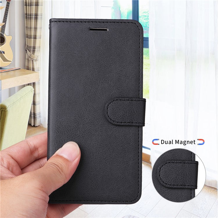 KT Leather Series-2 for Huawei Pura 70 Case Flip Folio Leather Cell Phone Cover Card Holder - Black