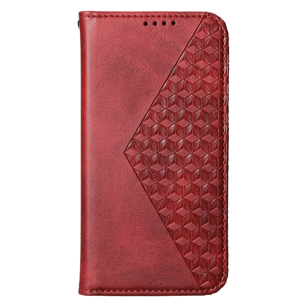 For Oppo K12 / OnePlus Nord CE4 5G Case Calf Texture PU Leather Phone Cover with Wallet - Red
