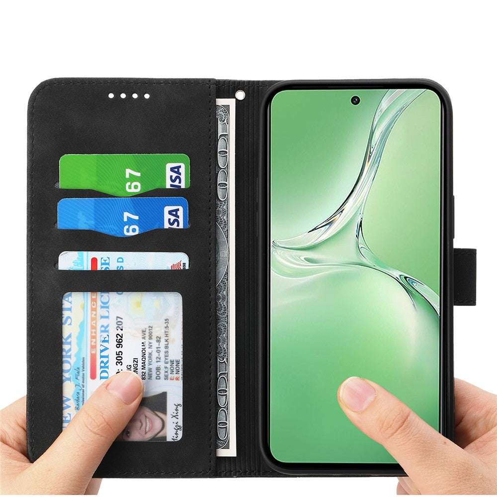 DIERFENG DF-03 For Oppo K12 / OnePlus Nord CE4 5G Wallet Case Anti-Drop Leather Phone Cover - Black