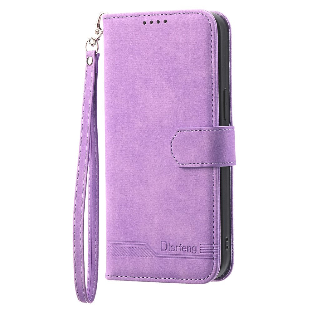 DIERFENG DF-03 For Oppo K12 / OnePlus Nord CE4 5G Wallet Case Anti-Drop Leather Phone Cover - Purple